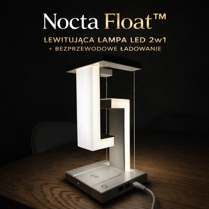 Nocta Float™ – Lewitująca Lampa LED 2w1 z Ładowaniem Bezprzewodowym